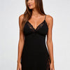 Lace Trim Slit Bowknot Sleep Dress